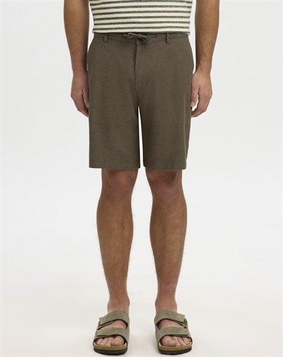 Selected - SLHRegular Brody Linen Shorts - Forest Night